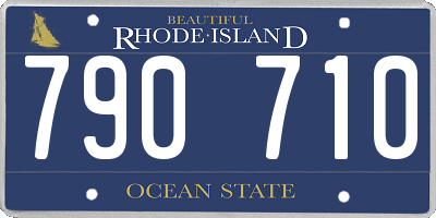 RI license plate 790710