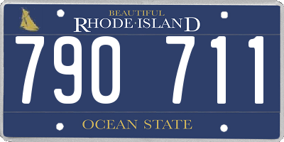 RI license plate 790711