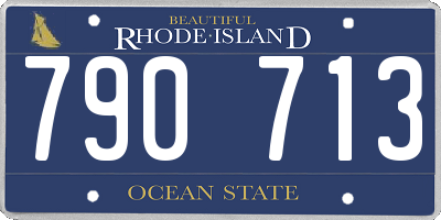 RI license plate 790713