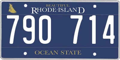 RI license plate 790714
