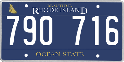 RI license plate 790716