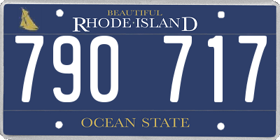 RI license plate 790717
