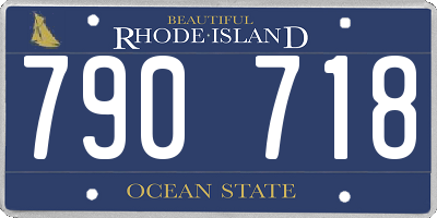 RI license plate 790718