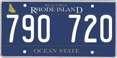 RI license plate 790720