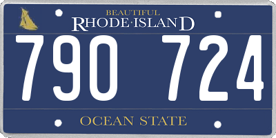 RI license plate 790724