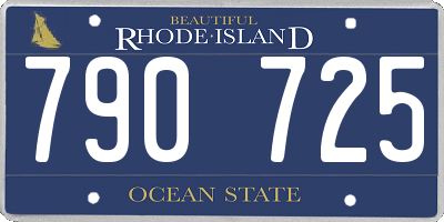 RI license plate 790725