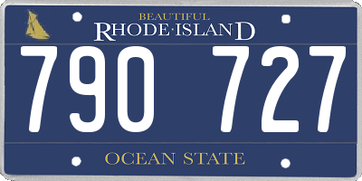 RI license plate 790727