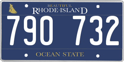 RI license plate 790732