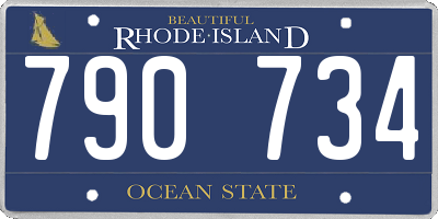 RI license plate 790734