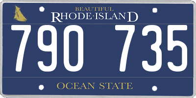 RI license plate 790735