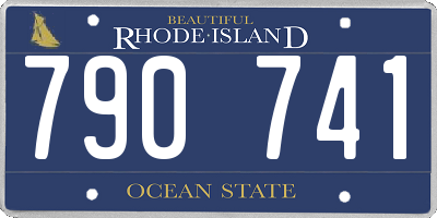 RI license plate 790741