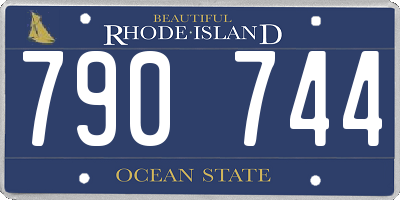 RI license plate 790744