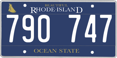 RI license plate 790747