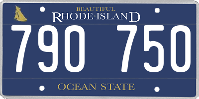 RI license plate 790750
