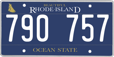 RI license plate 790757