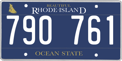 RI license plate 790761