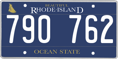 RI license plate 790762