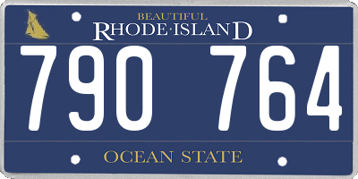 RI license plate 790764