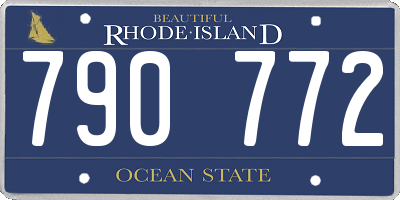 RI license plate 790772