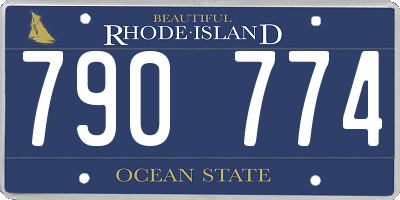 RI license plate 790774