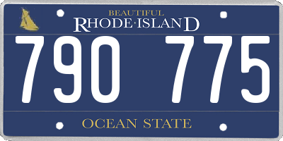 RI license plate 790775