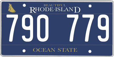 RI license plate 790779