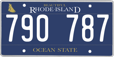 RI license plate 790787