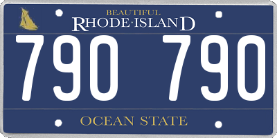 RI license plate 790790