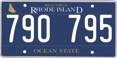 RI license plate 790795