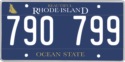 RI license plate 790799