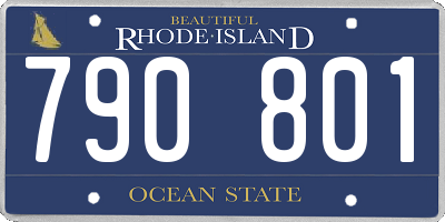 RI license plate 790801