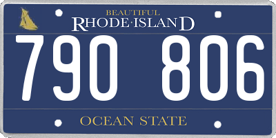 RI license plate 790806