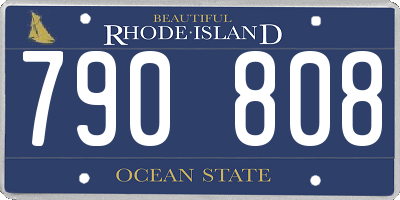 RI license plate 790808