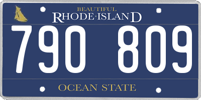 RI license plate 790809
