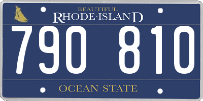 RI license plate 790810
