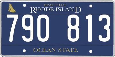 RI license plate 790813