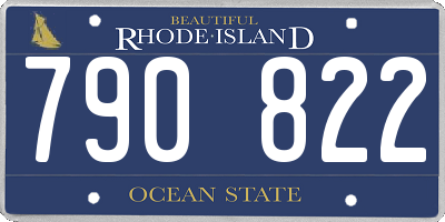 RI license plate 790822