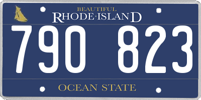 RI license plate 790823