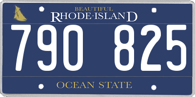 RI license plate 790825