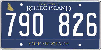 RI license plate 790826