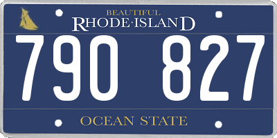 RI license plate 790827