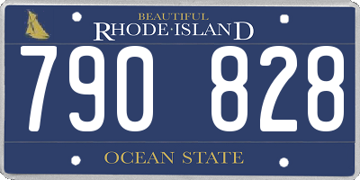 RI license plate 790828