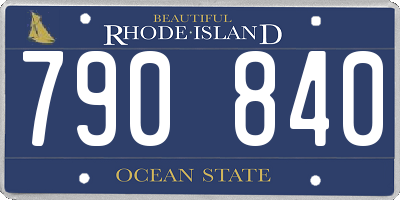 RI license plate 790840