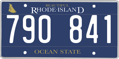 RI license plate 790841