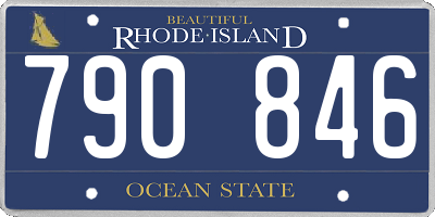 RI license plate 790846