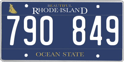 RI license plate 790849