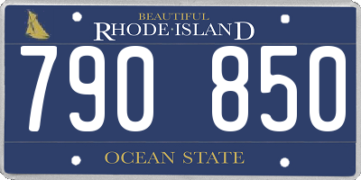 RI license plate 790850