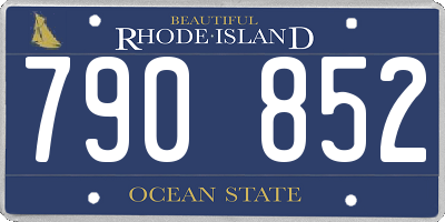 RI license plate 790852