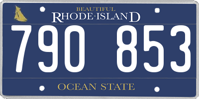 RI license plate 790853