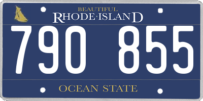 RI license plate 790855